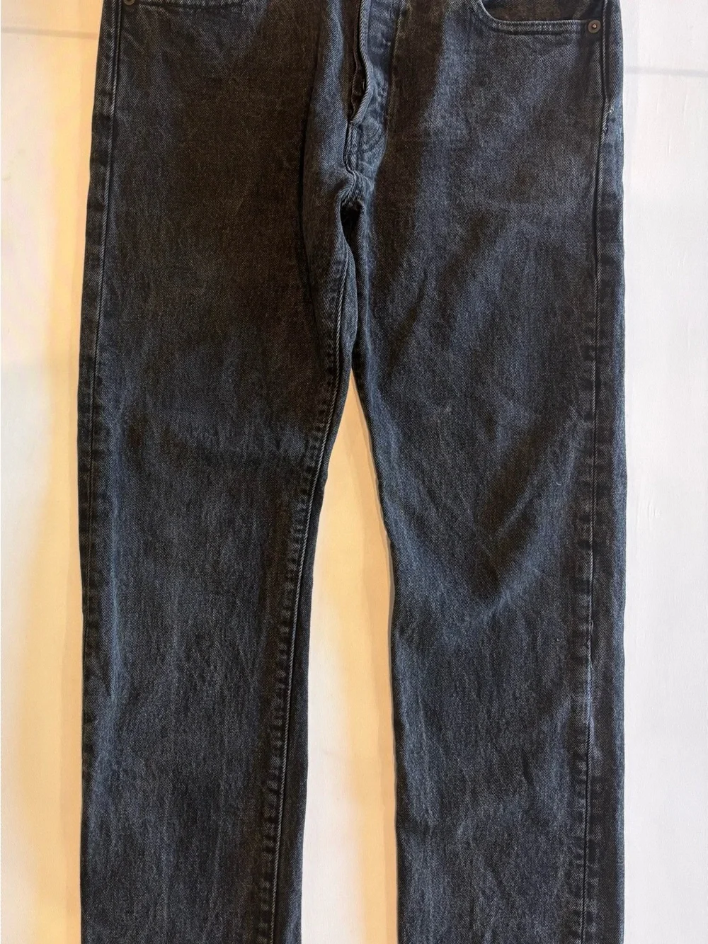 LEVI’S Men's Black 501 Relaxed Straight Jeans Size 30x32 EUC